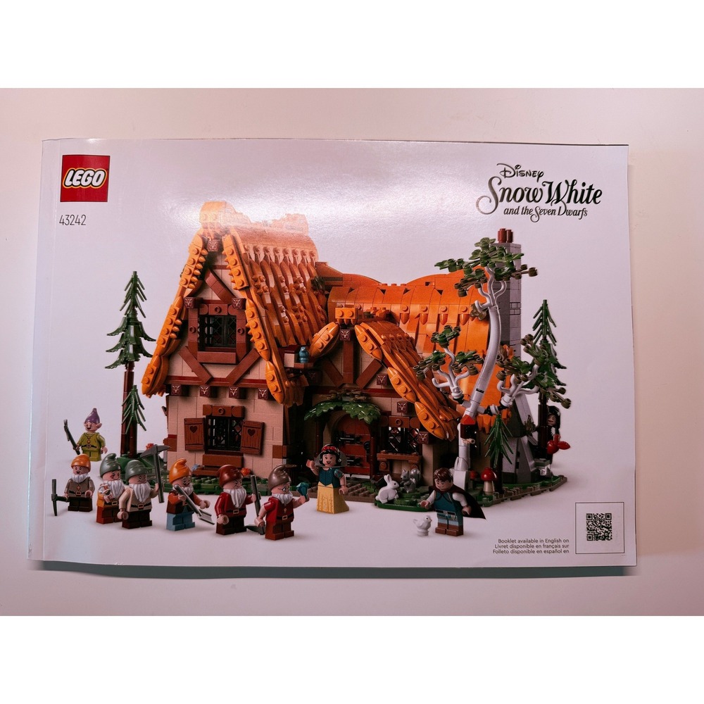 LEGO 43242 Disney Snow White and Seven Dwarfs Cottage Instruction Manual Only